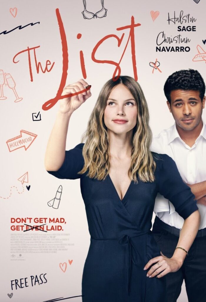 The theatrical poster for The List, a 2023 Universal Pictures film directed by Melissa Miller Costanzo.