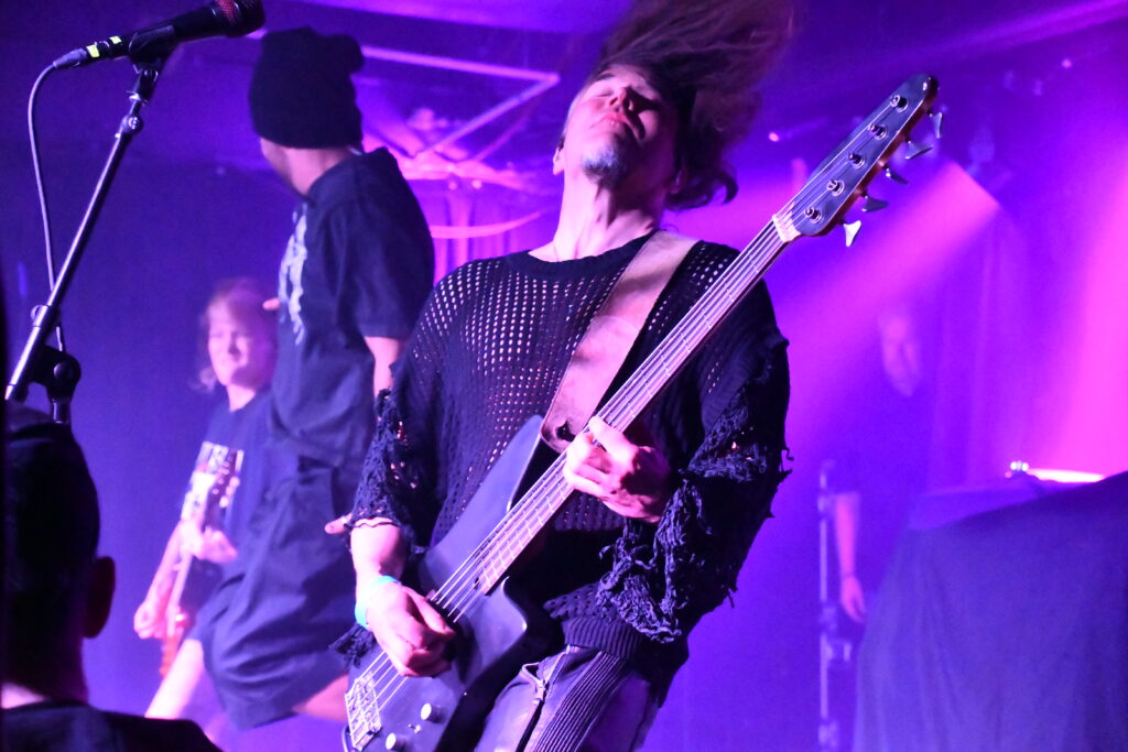 Eero Heinonen of The Rasmus, churning out the bass rhythms. Image credit: Britt Bender