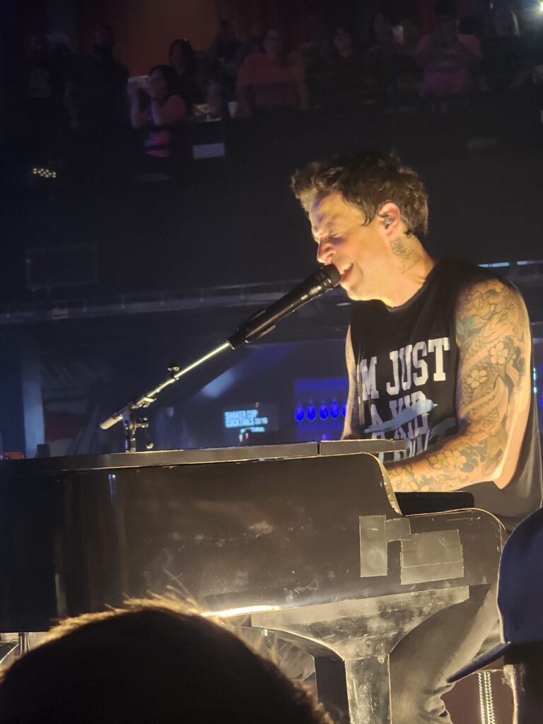 Pierre Bouvier of Simple Plan performs "Untitled (How Could This Happen to Me)"
